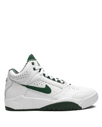 Baskets montantes en cuir blanches Nike