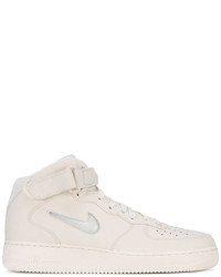 Baskets montantes en cuir blanches Nike