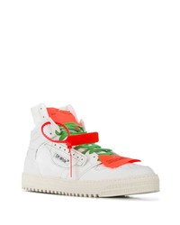 Baskets montantes en cuir blanches Off-White