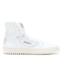 Baskets montantes en cuir blanches Off-White