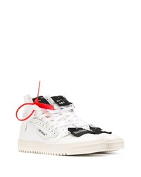 Baskets montantes en cuir blanches Off-White