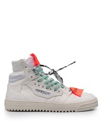 Baskets montantes en cuir blanches Off-White