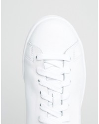 Baskets montantes en cuir blanches adidas