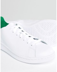 Baskets montantes en cuir blanches adidas