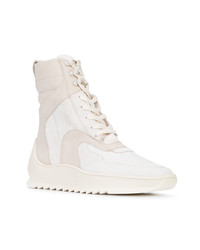 Baskets montantes en cuir blanches Filling Pieces