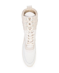 Baskets montantes en cuir blanches Filling Pieces