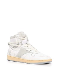 Baskets montantes en cuir blanches Rhude