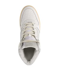 Baskets montantes en cuir blanches Rhude