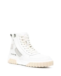 Baskets montantes en cuir blanches Diesel