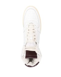 Baskets montantes en cuir blanches Rhude