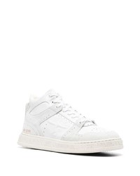 Baskets montantes en cuir blanches Premiata