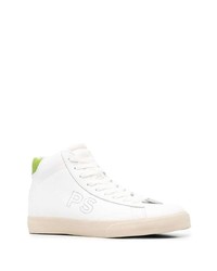 Baskets montantes en cuir blanches PS Paul Smith