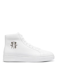 Baskets montantes en cuir blanches Philipp Plein