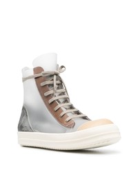 Baskets montantes en cuir blanches Rick Owens