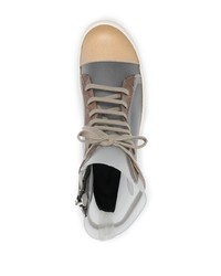 Baskets montantes en cuir blanches Rick Owens