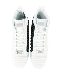 Baskets montantes en cuir blanches Philipp Plein