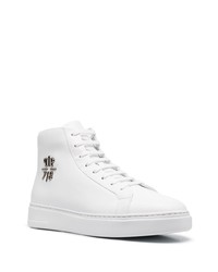 Baskets montantes en cuir blanches Philipp Plein