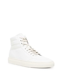 Baskets montantes en cuir blanches Koio