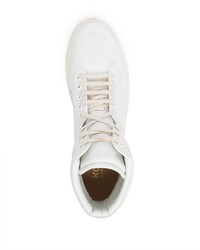 Baskets montantes en cuir blanches Koio