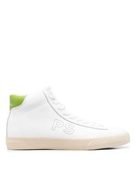 Baskets montantes en cuir blanches PS Paul Smith