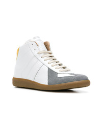 Baskets montantes en cuir blanches Maison Margiela