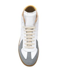 Baskets montantes en cuir blanches Maison Margiela