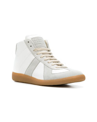 Baskets montantes en cuir blanches Maison Margiela