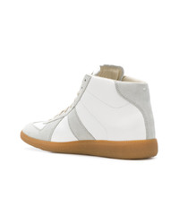 Baskets montantes en cuir blanches Maison Margiela