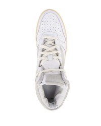 Baskets montantes en cuir blanches Rhude