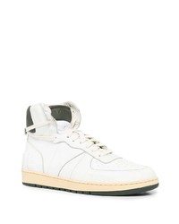 Baskets montantes en cuir blanches Rhude