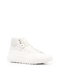 Baskets montantes en cuir blanches Y-3