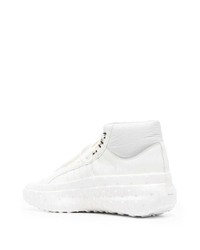 Baskets montantes en cuir blanches Y-3