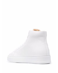 Baskets montantes en cuir blanches Philipp Plein