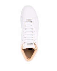 Baskets montantes en cuir blanches Philipp Plein