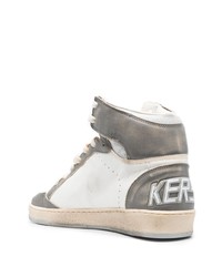 Baskets montantes en cuir blanches Golden Goose