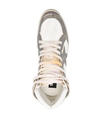 Baskets montantes en cuir blanches Golden Goose