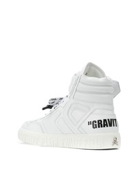 Baskets montantes en cuir blanches Philipp Plein