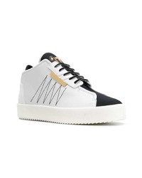 Baskets montantes en cuir blanches Giuseppe Zanotti Design