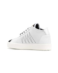 Baskets montantes en cuir blanches Giuseppe Zanotti Design