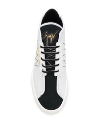 Baskets montantes en cuir blanches Giuseppe Zanotti Design