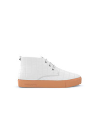 Baskets montantes en cuir blanches Swear