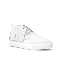 Baskets montantes en cuir blanches Swear