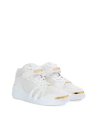 Baskets montantes en cuir blanches Giuseppe Zanotti