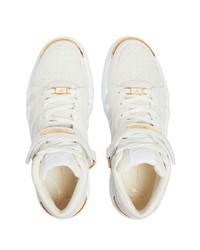 Baskets montantes en cuir blanches Giuseppe Zanotti