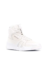 Baskets montantes en cuir blanches Giuseppe Zanotti