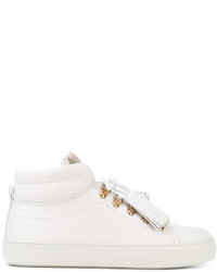 Baskets montantes en cuir blanches Tod's