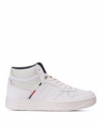 Baskets montantes en cuir blanches Tommy Hilfiger