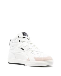 Baskets montantes en cuir blanches Palm Angels