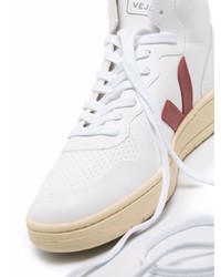 Baskets montantes en cuir blanches Veja