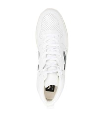 Baskets montantes en cuir blanches Veja